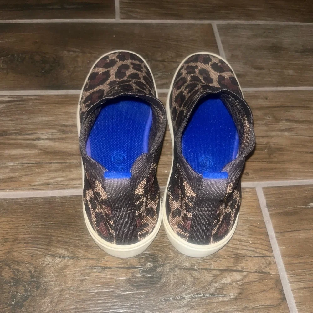 Rothy's The Chelsea Leopard Wildcat Knit Hi Top Sneakers Boots Shoes Women’s - Picture 3 of 5